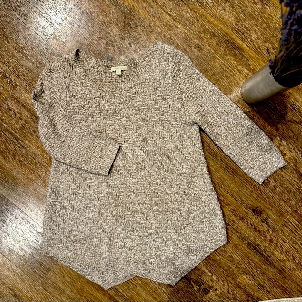 And Taylor cream asymmetrical sweater